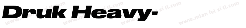 Druk Heavy字体转换